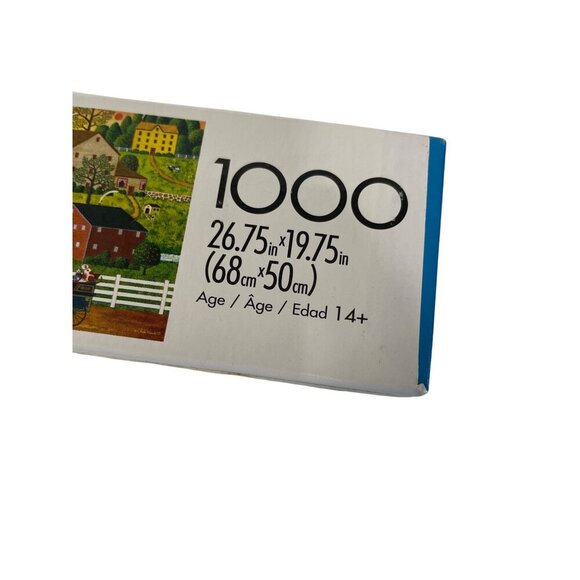 Charles Wysocki 1000-Piece Puzzle "Hi Neighbor" Buffalo Games Amish Mennonite - Picture 2 of 3